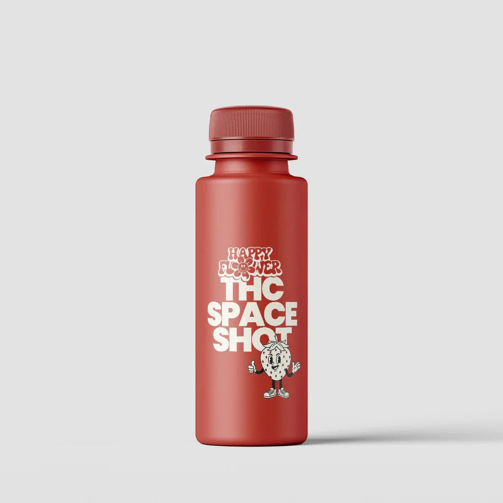 THC-Space Shot Strawberry – 25ml, süße Erdbeere, laborgeprüfte Qualität
